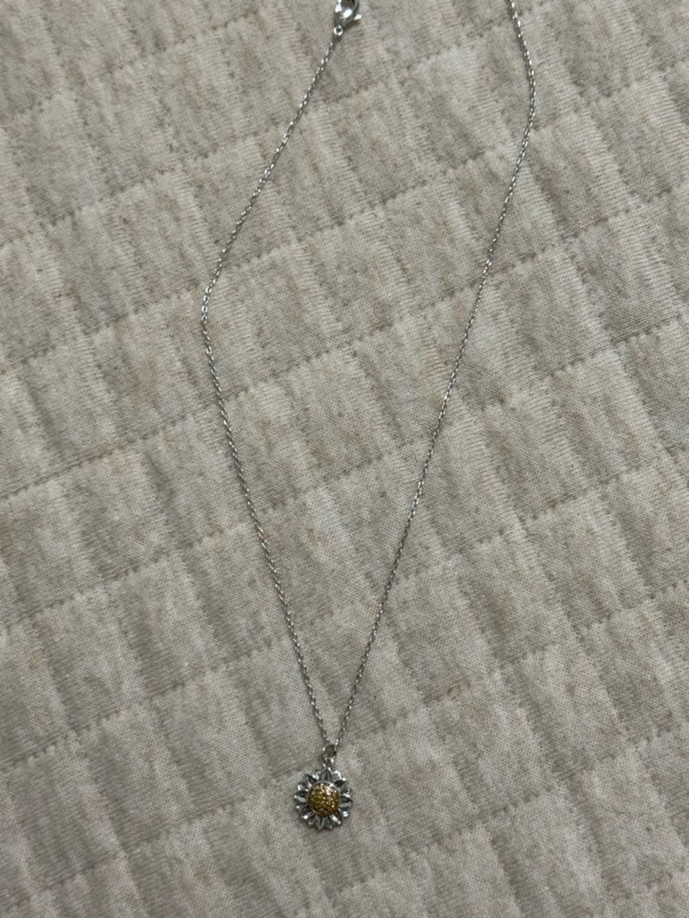 Touchstone Crystal by Swarovski Sunflower Pendant Necklace